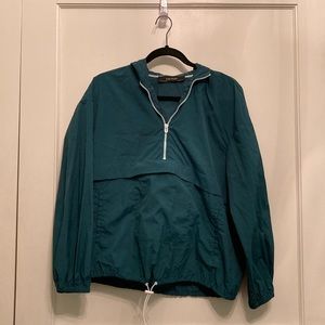 Zara forest green rain jacket